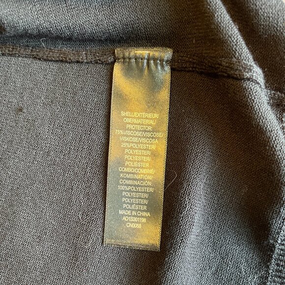 Black Cardigan with Sheer Polka Dot Sleeves - Adrainna Papell - Picture 9 of 9